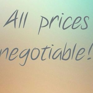 All prices on my items